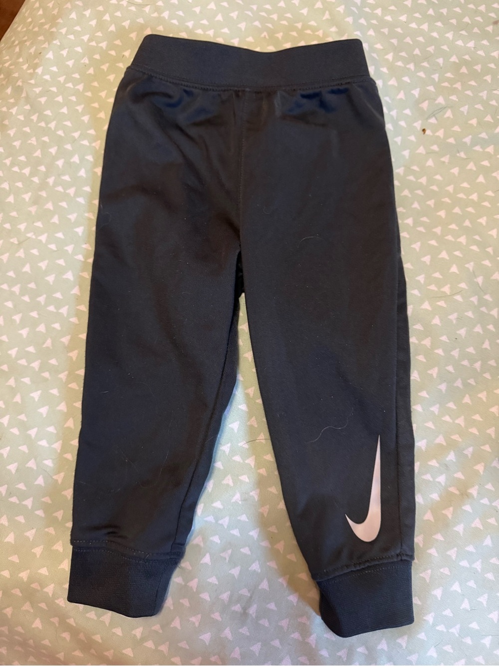 Nike Black Kids Sweatpants with Pink Swoosh